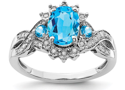 Sterling Silver Rings Style QR3045BT - Classique Jewelry Inc.