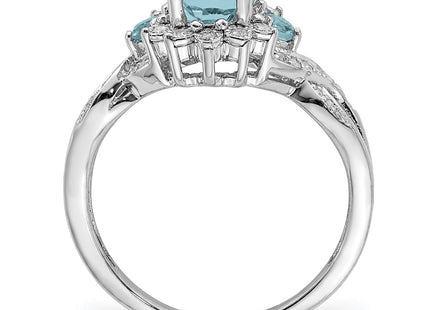 Sterling Silver Rings Style QR3045LSBT - Classique Jewelry Inc.