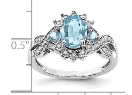 Sterling Silver Rings Style QR3045LSBT - Classique Jewelry Inc.