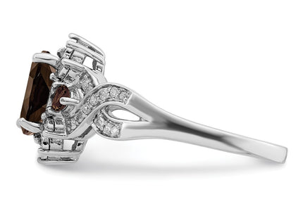 Sterling Silver Rings Style QR3045SQ - Classique Jewelry Inc.