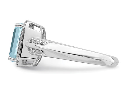 Sterling Silver Rings Style QR3052LSBT - Classique Jewelry Inc.