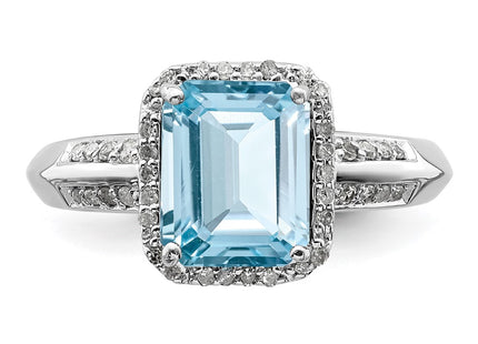 Sterling Silver Rings Style QR3052LSBT - Classique Jewelry Inc.