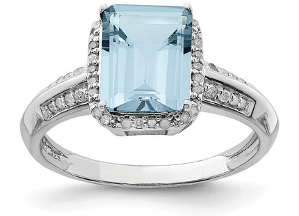 Sterling Silver Rings Style QR3052LSBT - Classique Jewelry Inc.