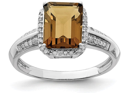 Sterling silver quartz ring
