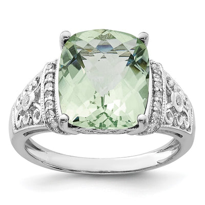 Sterling silver quartz ring