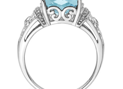 Sterling Silver Rings Style QR3062LSBT - Classique Jewelry Inc.
