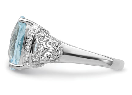 Sterling Silver Rings Style QR3062LSBT - Classique Jewelry Inc.