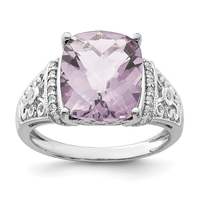 Sterling silver quartz ring