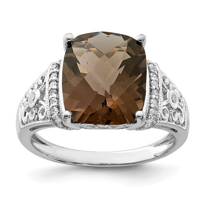 Sterling silver quartz ring
