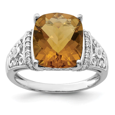 Sterling silver quartz ring