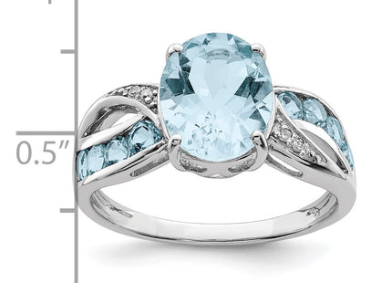 Sterling Silver Rings Style QR3075LSBT - Classique Jewelry Inc.