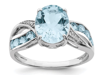Sterling Silver Rings Style QR3075LSBT - Classique Jewelry Inc.