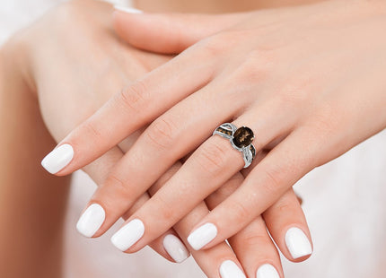 Sterling Silver Rings Style QR3075SQ - Classique Jewelry Inc.