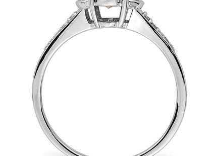 Sterling silver quartz oval ring, alternate view