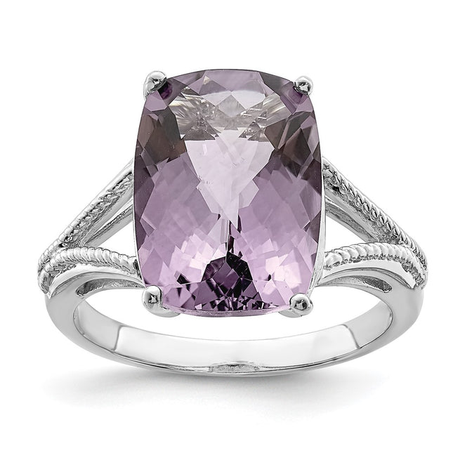 Sterling silver quartz ring