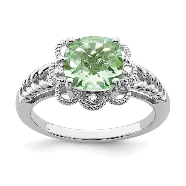Sterling silver quartz ring