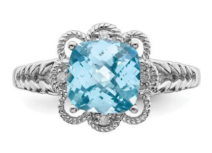 Sterling Silver Rings Style QR3217LSBT - Classique Jewelry Inc.