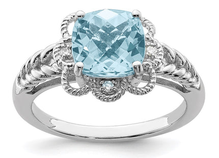Sterling Silver Rings Style QR3217LSBT - Classique Jewelry Inc.