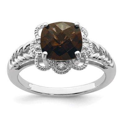 Sterling silver quartz ring