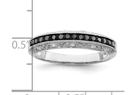 Sterling silver diamond band, additional view