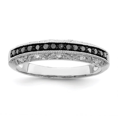 Sterling silver diamond band