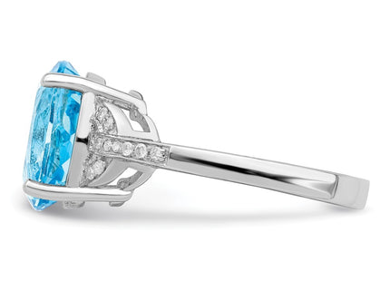 Sterling Silver Rings Style QR3320LSBT - Classique Jewelry Inc.
