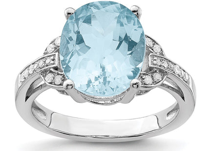 Sterling Silver Rings Style QR3320LSBT - Classique Jewelry Inc.