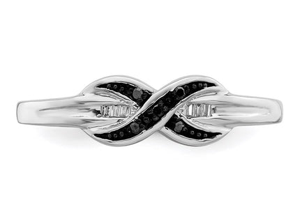 Sterling silver diamond ring, further view