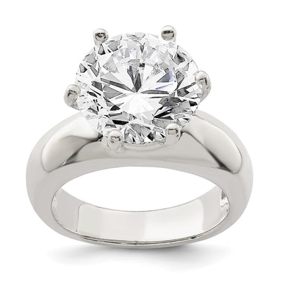 Sterling silver cubic zirconia ring
