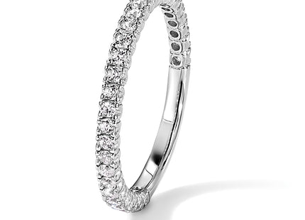 Sterling Shimmer Sterling Silver Rhodium-plated 28 Stone CZ Band