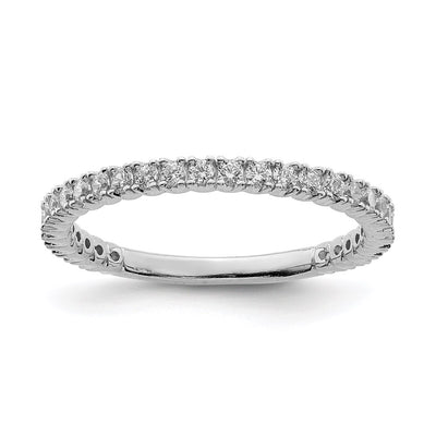 Sterling silver cubic zirconia band