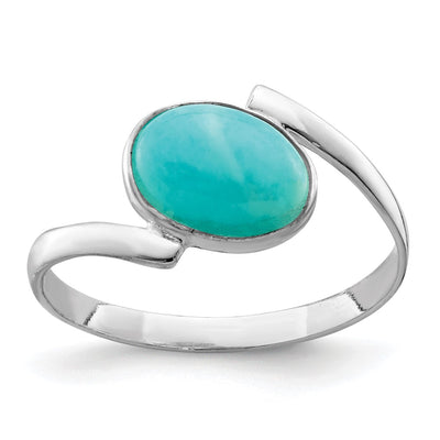 Sterling silver oval ring