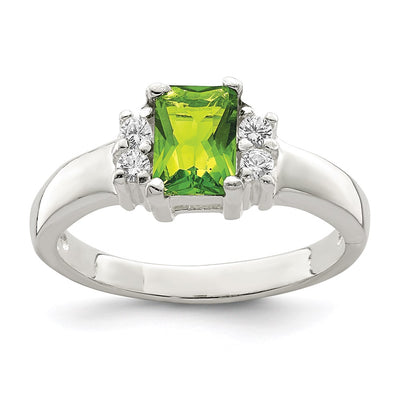 Sterling silver cubic zirconia ring