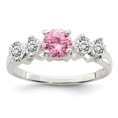 Sterling silver cubic zirconia ring
