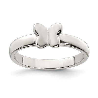 Sterling silver butterfly ring
