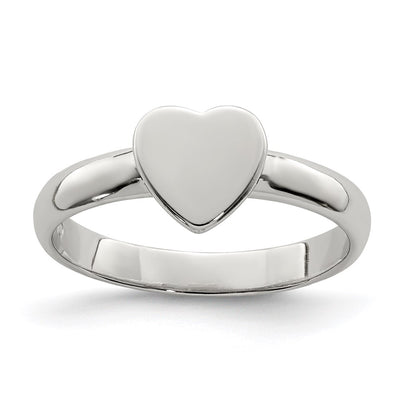 Sterling silver heart ring