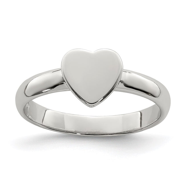 Sterling silver heart ring