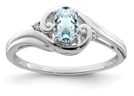 Sterling Silver Rings Style QR4504AQ - Classique Jewelry Inc.