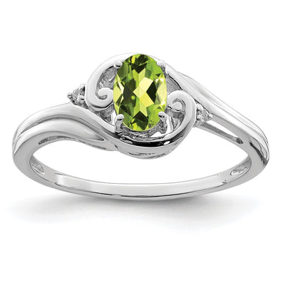 Sterling silver diamond ring