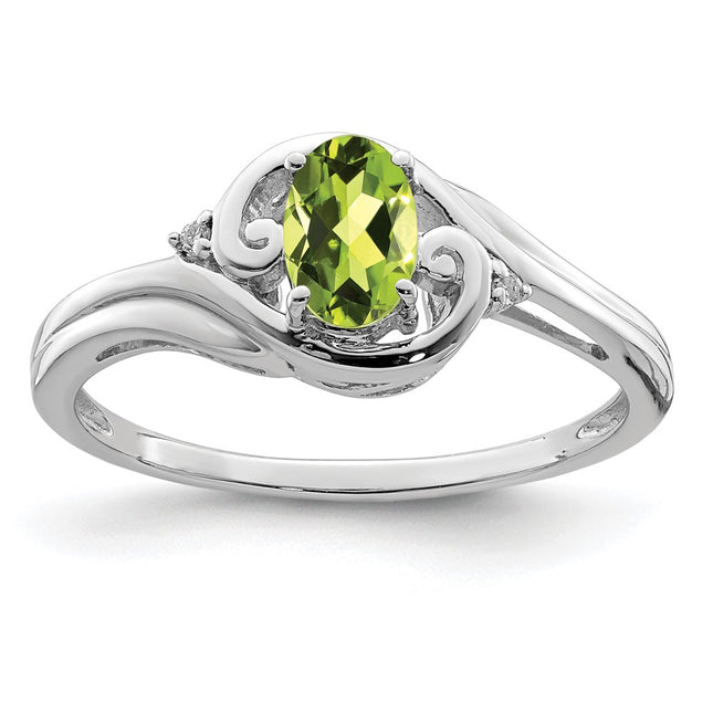 Sterling silver diamond ring