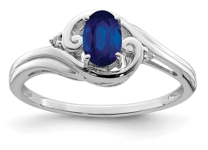 Sterling silver diamond ring
