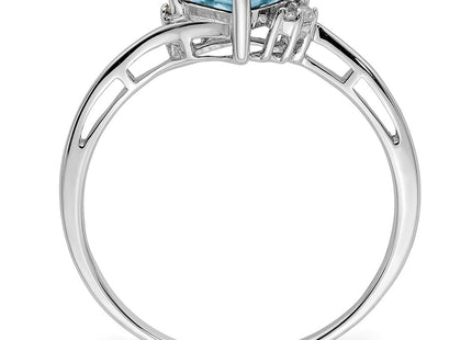 Sterling Silver Rings Style QR4510AQ - Classique Jewelry Inc.