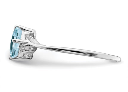 Sterling Silver Rings Style QR4510AQ - Classique Jewelry Inc.