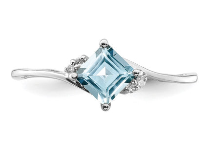 Sterling Silver Rings Style QR4510AQ - Classique Jewelry Inc.