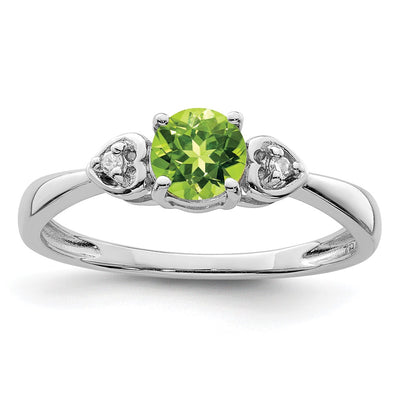 Sterling silver diamond ring