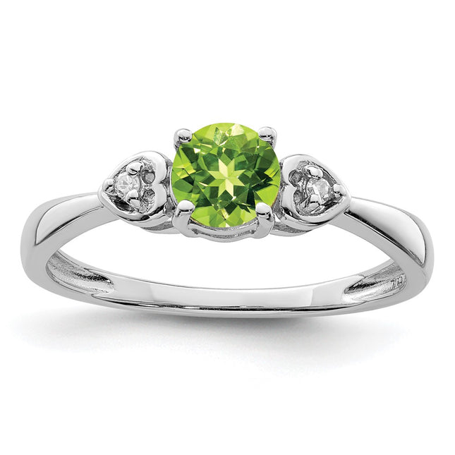 Sterling silver diamond ring