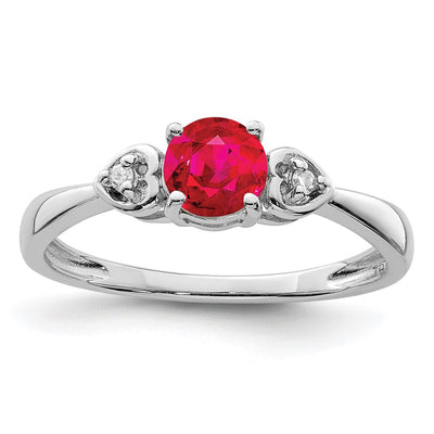 Sterling silver diamond ring