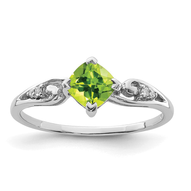 Sterling silver diamond ring