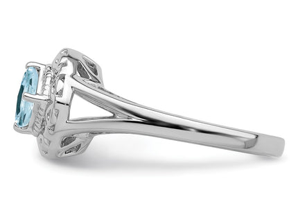 Sterling Silver Rings Style QR4530AQ - Classique Jewelry Inc.
