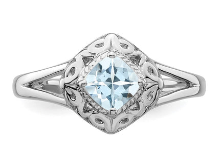 Sterling Silver Rings Style QR4530AQ - Classique Jewelry Inc.